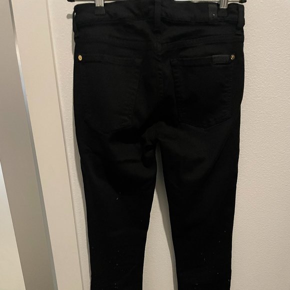 7 For All Mankind - The Skinny Crop, Black Jeans - Size 25 - Picture 8 of 8
